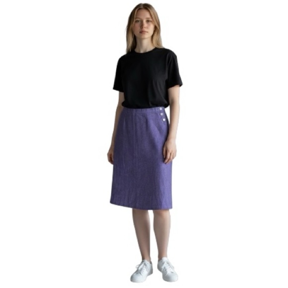 Cut Loose 100% Linen Midi Skirt size S